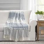 Lush Decor Herringbone Stripe Woven Tassel Yarn Dyed Cotton Throw Blanket. Fixed Price $64.67.