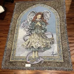 New Pure Country Weavers Angel In Prayer Tapestry Throw Blanket Usa. Fixed Price $45.00.
