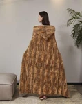 Cedar Bark Brown Hooded Wearable Sherpa Throw By Virah Bella 50 X 70. Fixed Price $29.34.