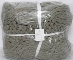 Pottery Barn Colossal Hand-knit Throw, 44" X 56" Lichen Color Nwt. Fixed Price $135.95.