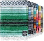 Benevolence Authentic Handwoven Green Mexican Blanket - Picnic, Outdoor. Fixed Price $26.00.