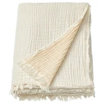 Ikea Vallkrassing Throw Blanket Off-white/ Green 150X200 Cm. Fixed Price $52.00.