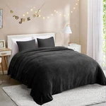 Jml Fleece Blanket Flannel Couch Black Queen 77"X81" Soft Lightweight. Fixed Price $36.01.