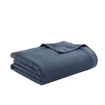 Madison Park 100% Egyptian Cotton Lightweight Summer Blanket, Waffle, King. Fixed Price $69.99.