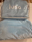 Luna Adult Weighted Blanket, 20 Lbs 60X80, Queen Blue New Plus Duvet Covers. Fixed Price $79.00.