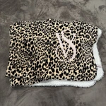Victorias Secret Pink Leopard Cheetah Sherpa Blanket 50X60. Fixed Price $29.75.