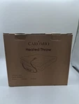 Caromio Heated Throw Blanket - Thick Tufted Sherpa Electric 50X60. Fixed Price $59.99.