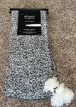 Kensington Garden Reese 50 X 60 Inches Knitted Throw Black White Gray. Fixed Price $65.00.