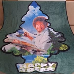 Happy Trees Bob Ross Blanket The Joy Of Painting Fleece Gift Throw Plush Rare. Fixed Price $35.22.