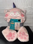 Plush Pink Unicorn Cat Hooded Throw Blanket 40 X 50 In. Dream Street Brand New. Fixed Price $15.99.