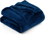 Bedding Fleece Blanket Queen Size Navy Luxury Anti-static Fuzzy Soft Bla.... Fixed Price $29.65.