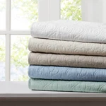 Madison Park Luxe Quilted Throw Blanket, Soft Cotton, 60X70" For Couch Bed. Fixed Price $45.49.