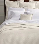 Ralph Lauren Quilted Sateen Argyle Queen Size & Euro Shams Cream Color. Fixed Price $104.99.