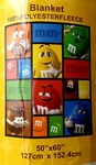 M&ms World Fleece Blanket 50" X 60" Polyester New And. Fixed Price $20.00.