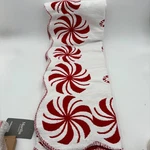 Martha Stewart Scalloped Christmas Peppermint Decorative Throw Blanket Holiday. Fixed Price $70.00.