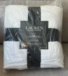 Brand New Ralph Lauren Queen Micromink Blanket Cream 90X90 Free Shipping. Fixed Price $38.40.