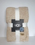 Wonderful Ugg Sloan Chenille Almond/white 50" X 70" Throw Twin Blanket. Fixed Price $94.99.