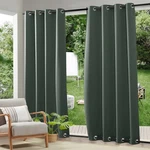Outdoor Curtains 52 X 108 Waterproof Blackout Thermal Dark Green Ryb Home. Fixed Price $59.99.
