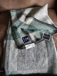 Faribault Mill North Star Plaid Throw Blanket Usa Wool Blend 66X45 Green Gray. Fixed Price $59.00.