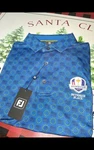 Footjoy Ryder Cup Tournament Print Blue Golf Polo 34991 Bethpage Black. Fixed Price $64.95.
