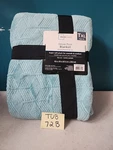 Mainstays Deluxe Plush Blanket 66X94 Aqua Txl. Fixed Price $29.99.