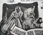 Alice Wonderland Walt Disney Film World Premiere Showings 1951 Advertisement. Fixed Price $112.00.