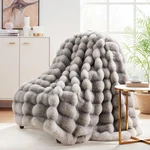 Nexhome Pro Faux Fur Throw Blanket Ultra Soft Cozy Warm Fuzzy Fluffy Plush. Fixed Price $74.70.