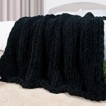 Carriediosa Chenille Chunky Knit Blanket Soft Fluffy Handmade Throw For. Fixed Price $82.29.