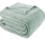 Battilo Home Chenille Knit Throw Blanket 51X67 Sage Green. Fixed Price $12.00.