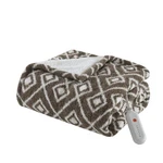 Sharper Image Heated Blanket Eletric Throw Soft Warm Reversible. Fixed Price $95.24.