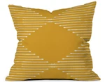 20" X Summer Sun Home Art Geo Outdoor Throw Pillow Yellow - Deny Designs. Fixed Price $29.49.