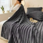 Brookstone Heated Plush Throw Cozy Faux Fur Blanket. Fixed Price $25.49.