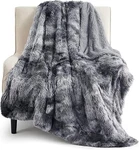 Bedsure Gentlesoft Fluffy Fuzzy Faux Fur Throw (50 60), 01- Tie Dye Grey. Fixed Price $44.41.