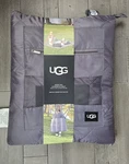 New Tag Ugg Mischa Quilted Outdoor Blanket 60 72 Charcoal Striped Oeko-tex. Fixed Price $65.00.