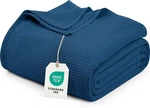 Utopia Bedding Navy Waffle Blanket King Size Soft Lightweight Breathable.... Fixed Price $25.99.