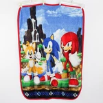 Sega Sonic The Hedgehog Throw Blanket 37" X 52" Franco Manufacturing Co.. Fixed Price $10.99.