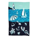 Vera Bradley Shore Enough Plush Throw Blanket New 80 X 50 Blue Beach Scene. Fixed Price $55.00.
