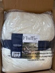 Berkshire Collection Plush Throw Blanket, Set Of 2 Queen 60"X70" Cream & Grey. Fixed Price $43.16.