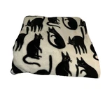 Hyde & Eek! Boutique Black Cat 50X60 White 100% Polyester Throw. Fixed Price $22.75.
