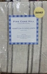 Nip Pine Cone Hill - Anne Selke Hampton Ticking Linen Twin 68X88 Duvet Cover. Fixed Price $99.00.