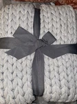 Madison Park Handmade Throw Blanket Gray Finish MP50-6136. Fixed Price $79.99.