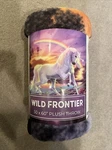 Unicorn Plush Throw Blanket Wilderness 50 X 60 Inches Frontier New. Fixed Price $10.12.