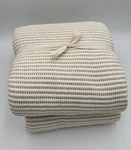 West Elm Reversible Contrast Bed Blanket King/cal. Alabaster Read. Fixed Price $69.00.