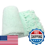 Home Soft Things Blue Fluffy Knitted Woven Throw Blanket 50 X 60 Harbor. Fixed Price $40.33.