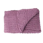 Northlight Dark Purple Cable Knit Plush Throw Blanket 60" X 50". Fixed Price $140.49.