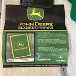 John Deere Blanket/ Throw Logo 60X80 Original Bag Paperwork Biederlack Usa. Fixed Price $49.99.
