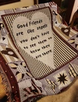 Collections 'good Friends Are Like Angels' Throw Blanket Tapestry Fringe Nwt. Fixed Price $18.95.