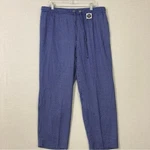 New Charter Club Blue Straight Leg Ultra Soft Comfy Pull-on Pants 1X. Fixed Price $22.00.