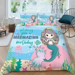 Mermaid Green Tail 3D Printing Duvet Quilt Doona Covers Pillow Case Bedding Sets. Fixed Price $58.63.
