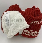 Pottery Barn Snowflake Fair Isle Reversible Sherpa Throw Blanket Red #T1222. Fixed Price $108.35.